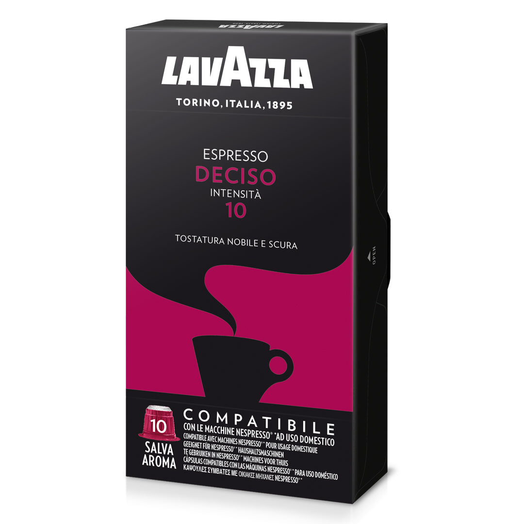 Cafe en Capsulas Deciso 10 Lavazza X10 Compatibles Nespresso